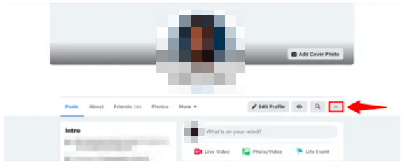 Clicking the three-dotted icon