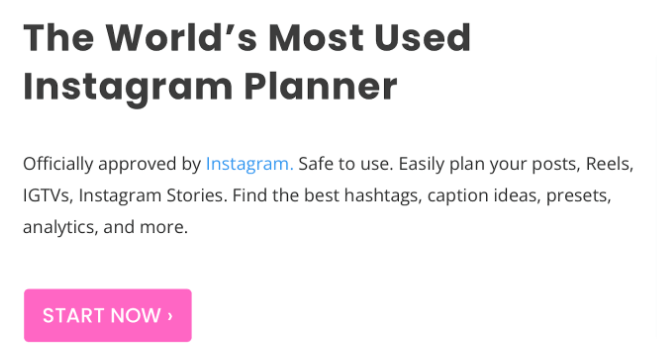 Screenshot of Preview's home page