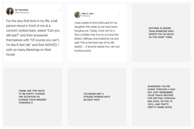 Screenshot of The Good Quote's Instagram account