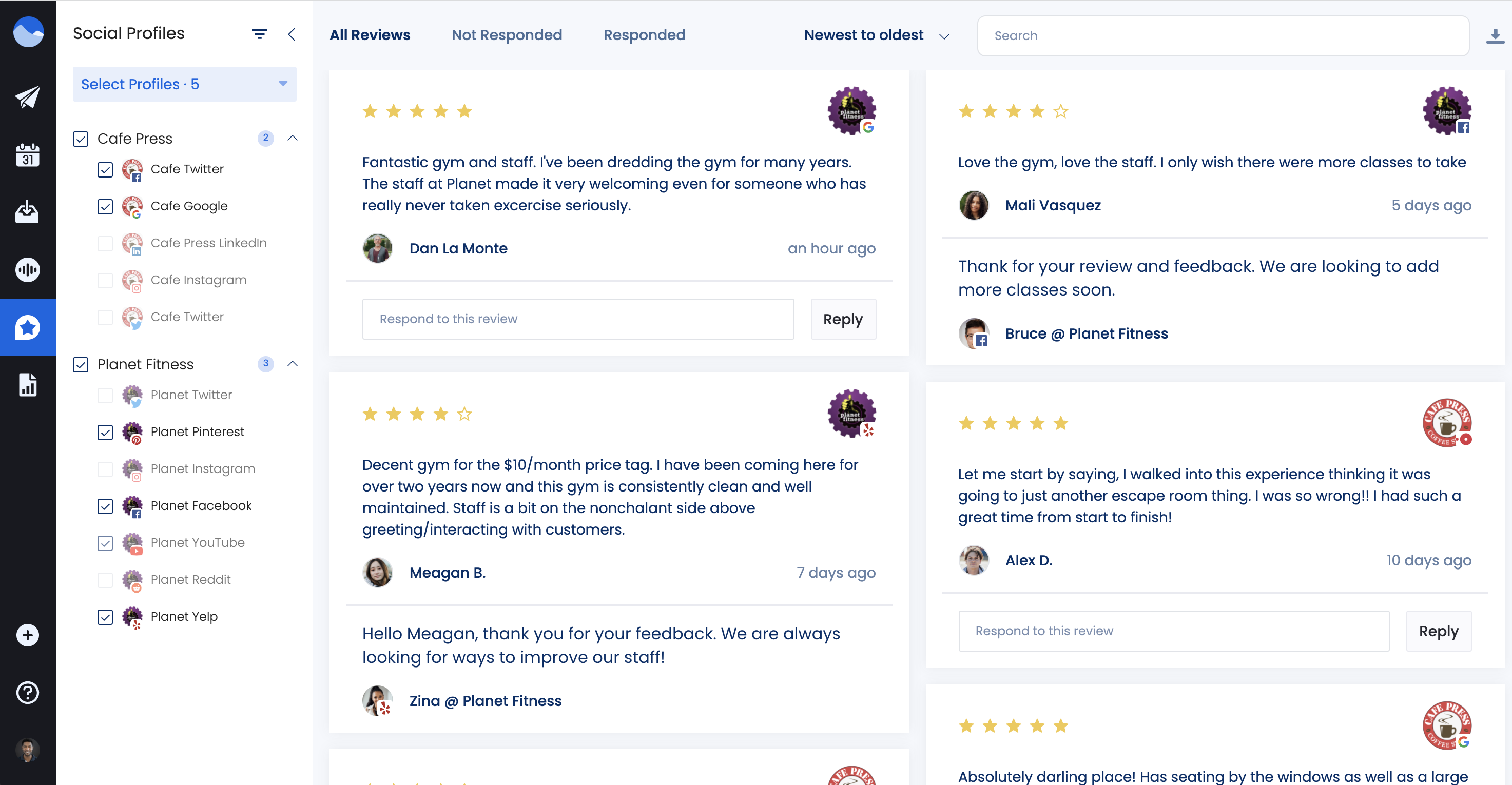 Vista Social - review and reputation management