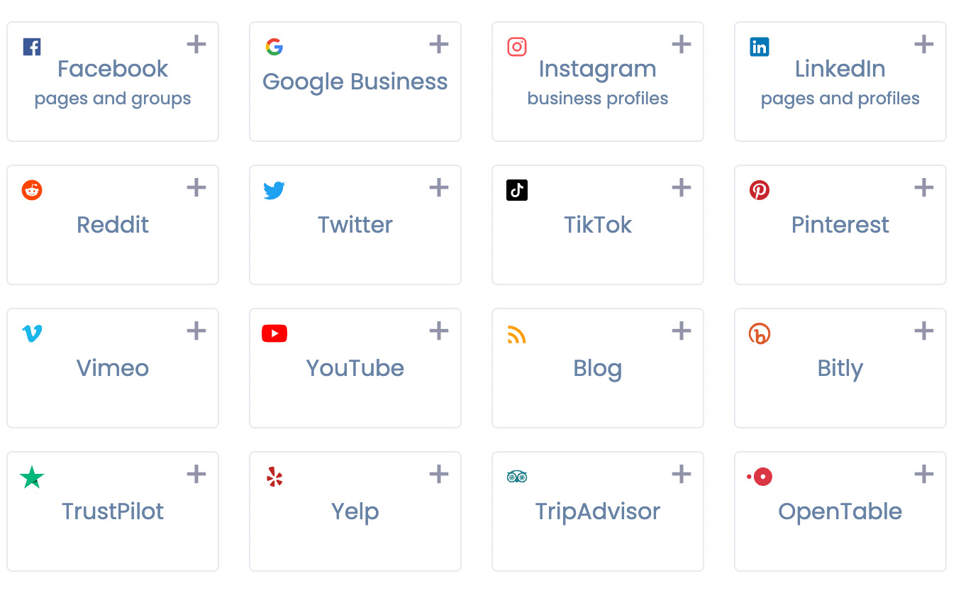 Vista Social - support social networks