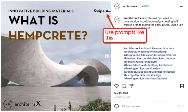 Screenshot of @architerrax Instagram profile