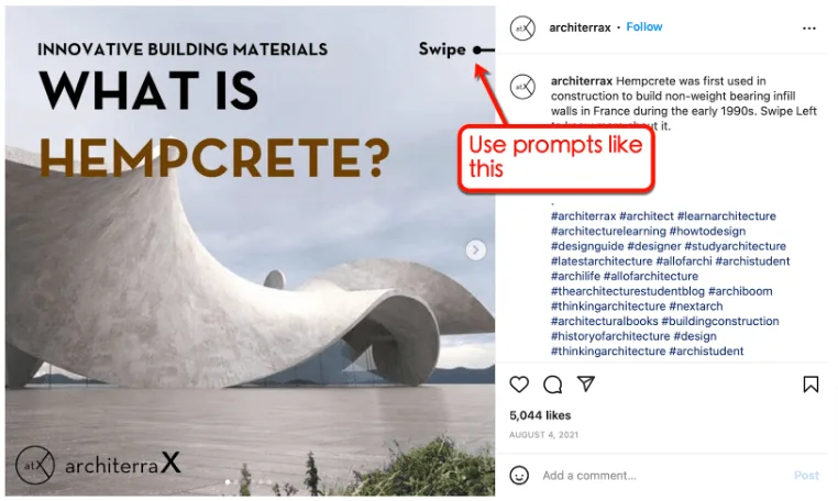 Screenshot of @architerrax Instagram profile