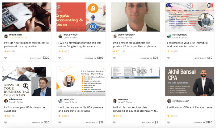 Screenshot of Freelancers