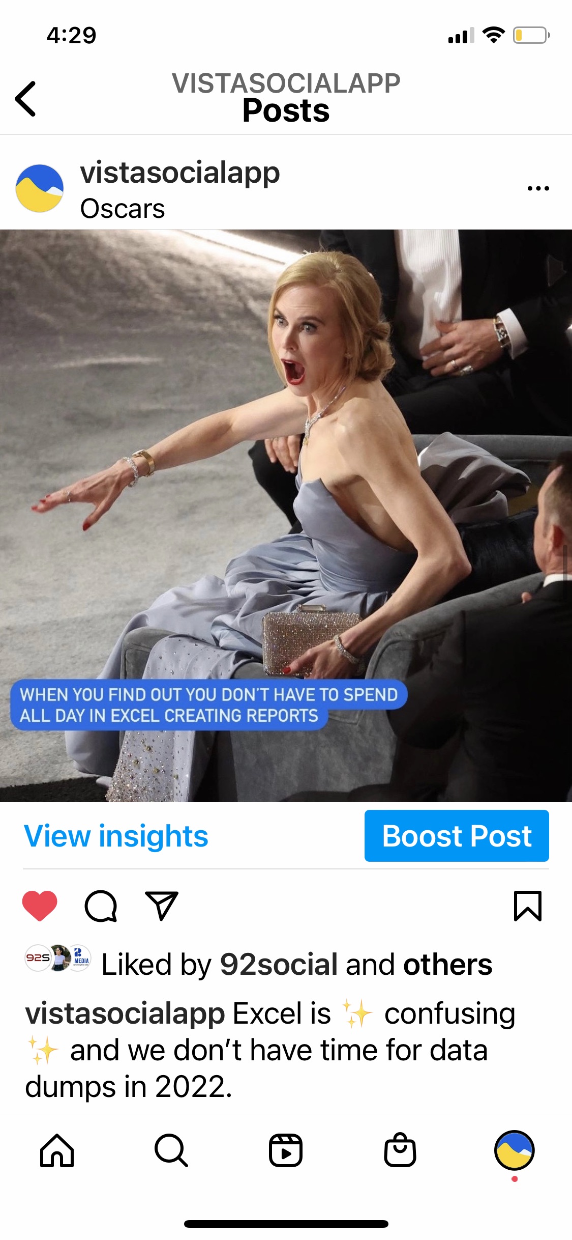 Vista Social Instagram Scheduled Post