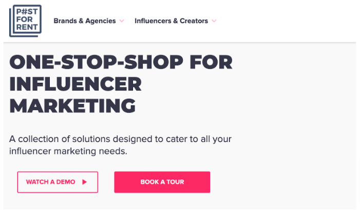 Screenshot of Post For Rent's homepage