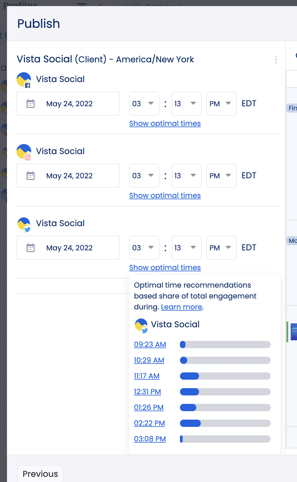 Optimal Time | When to Post on Social Media | Vista Social