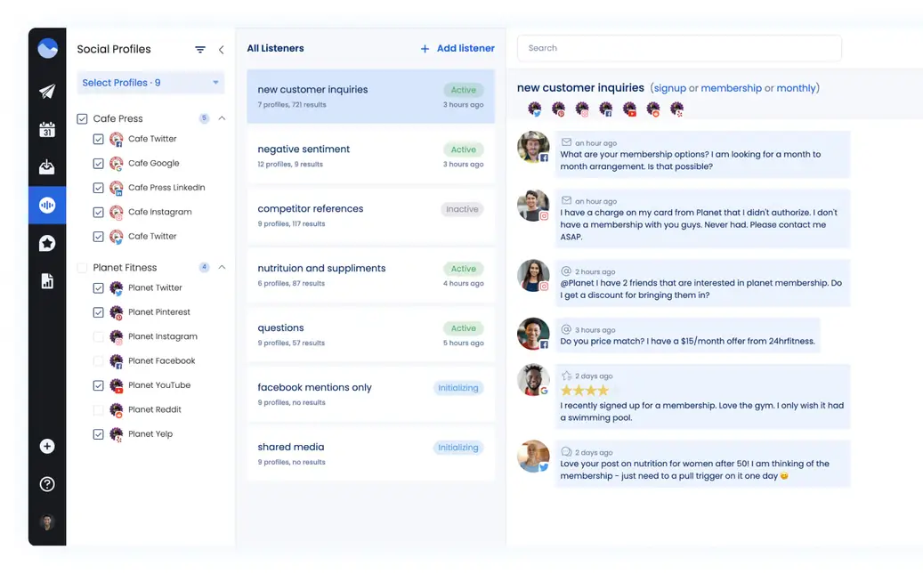 Social Media Listening | Vista Social 