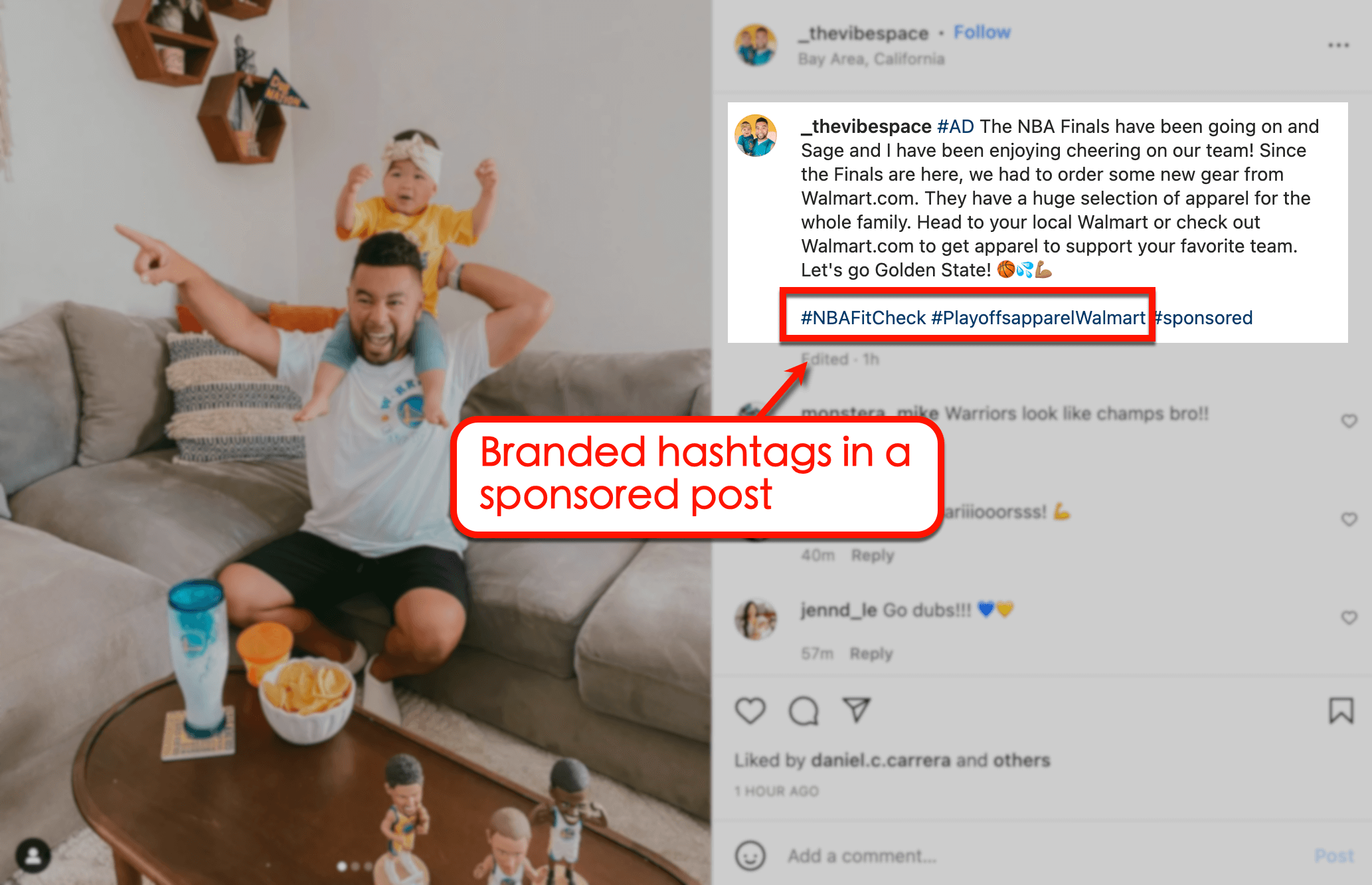 viral hashtags for Instagram: Screenshot of hashtags by @_thevibespace