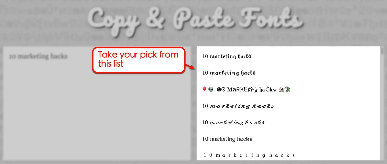 Screenshot of LingoJam format list