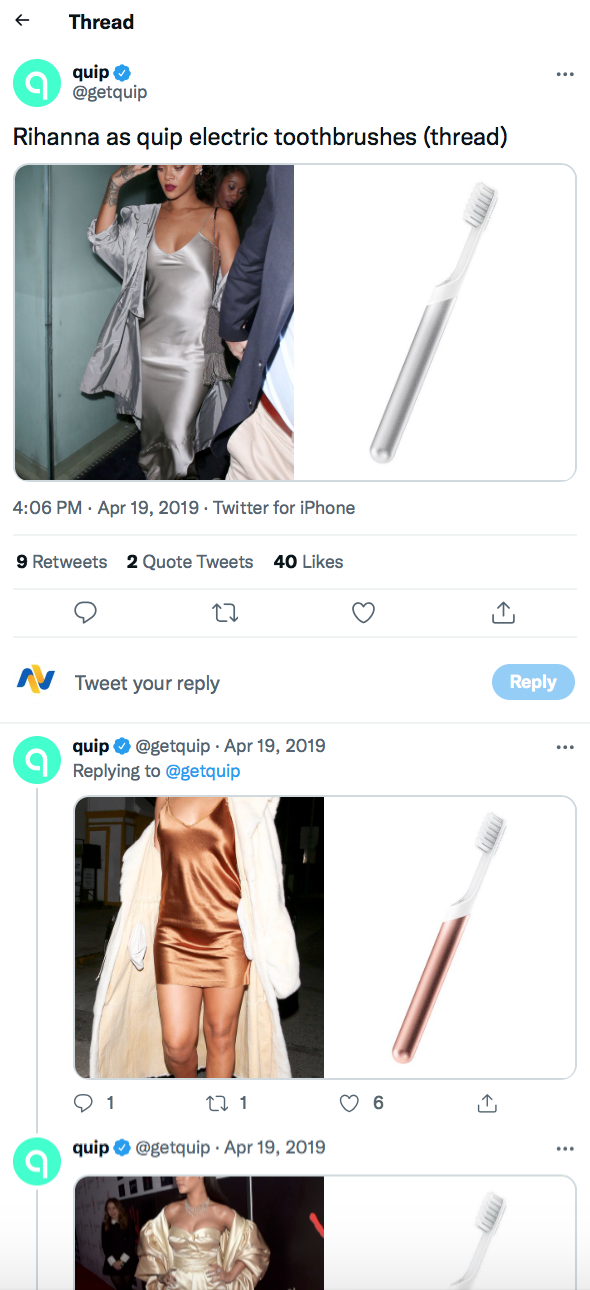 5 of The Best Twitter Thread Examples & Strategies to Try | Vista Social | Quip