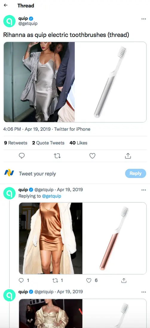 5 of The Best Twitter Thread Examples & Strategies to Try | Vista Social | Quip