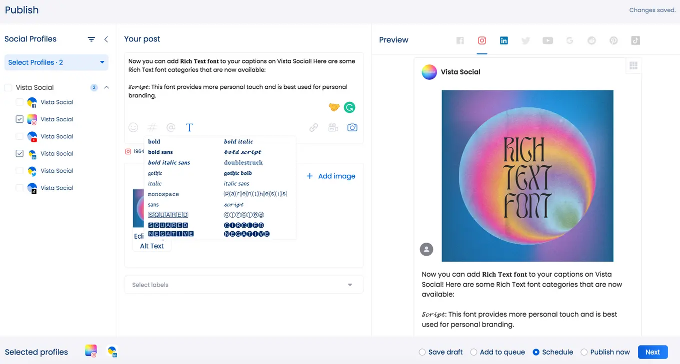 How to Find and Customize Rich Text Fonts on Your Social Media