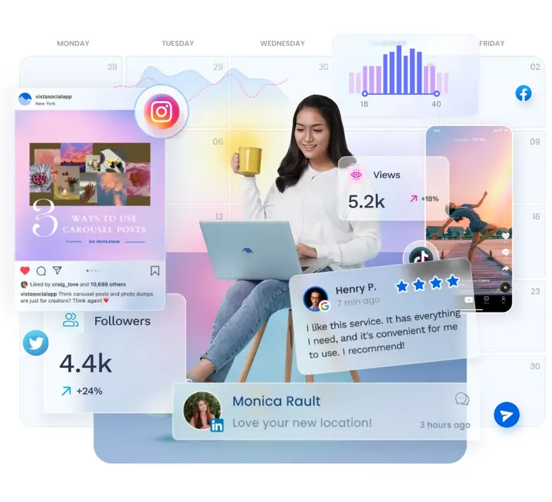 Centralize your workflow in Vista Social