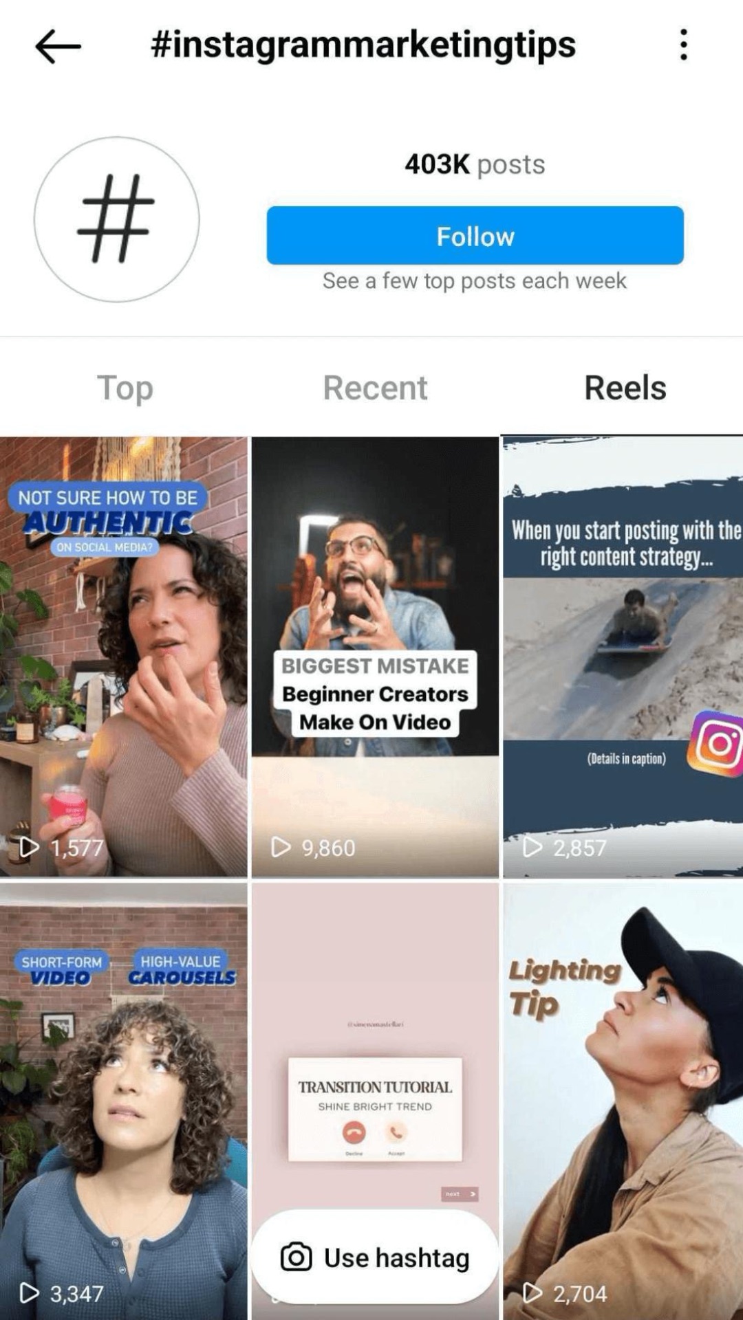 Instagram Hashtag Explore Page | Vista Social