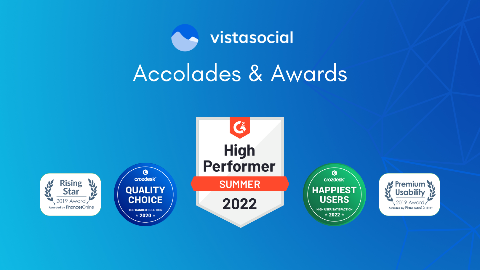 G2's Summer 2022 Awards: Vista Social Named High Performer