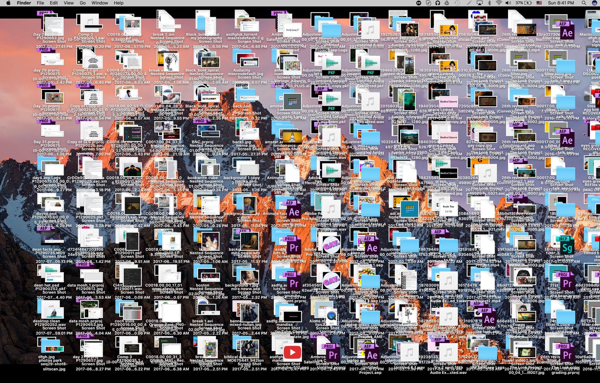 Cluttered Desktop