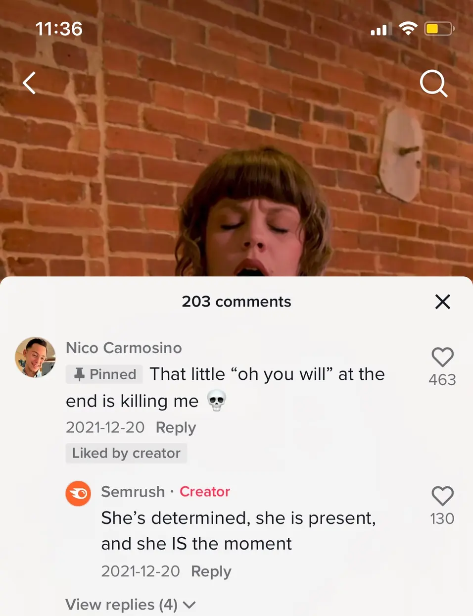 Pinned comment from Semrush | Vista Social