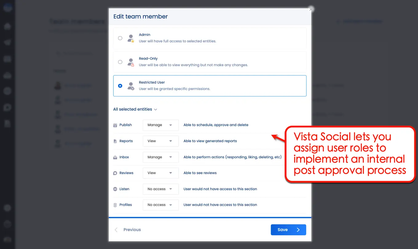  How to implement a post approval system in Vista Social