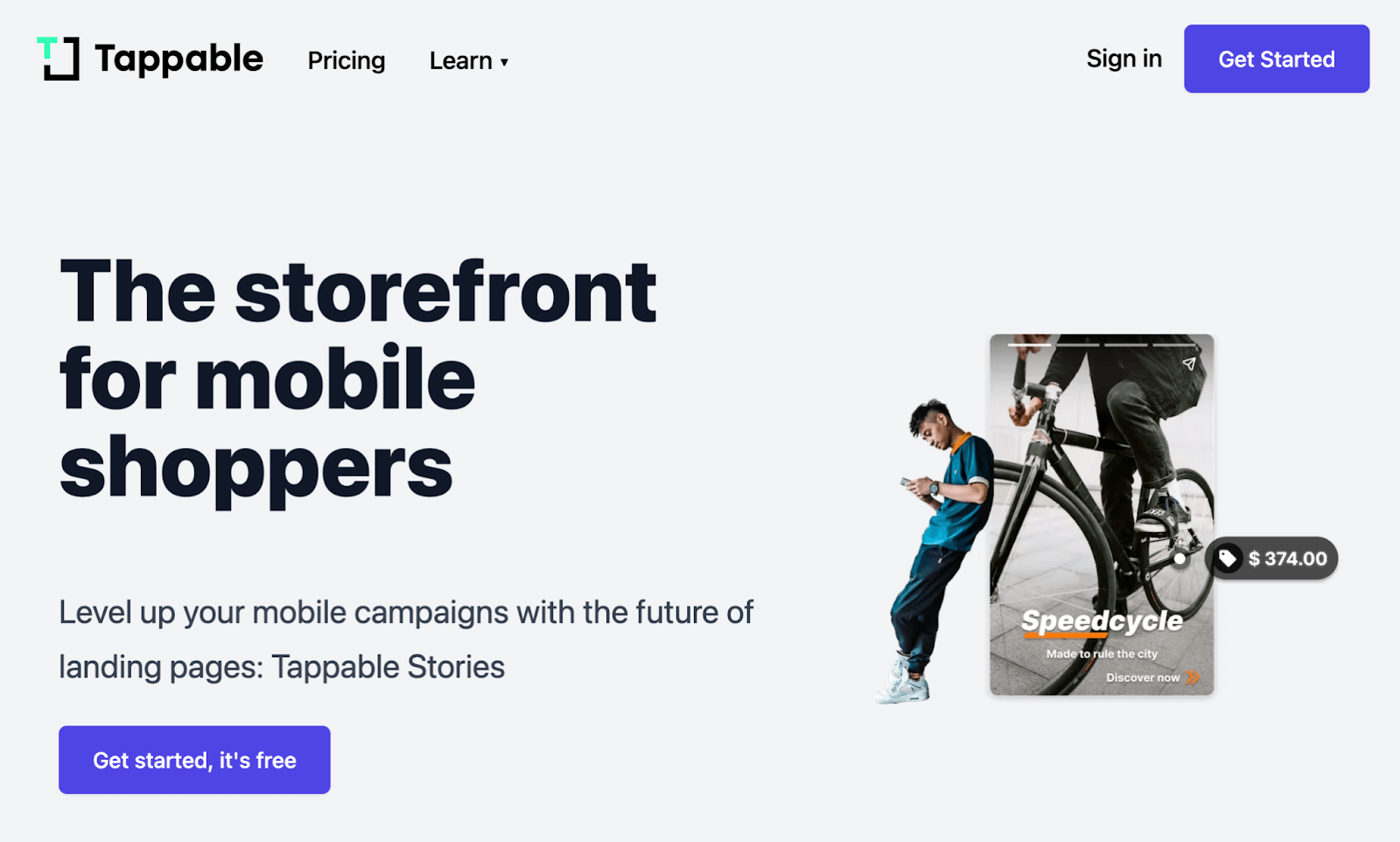 Tappable's home page