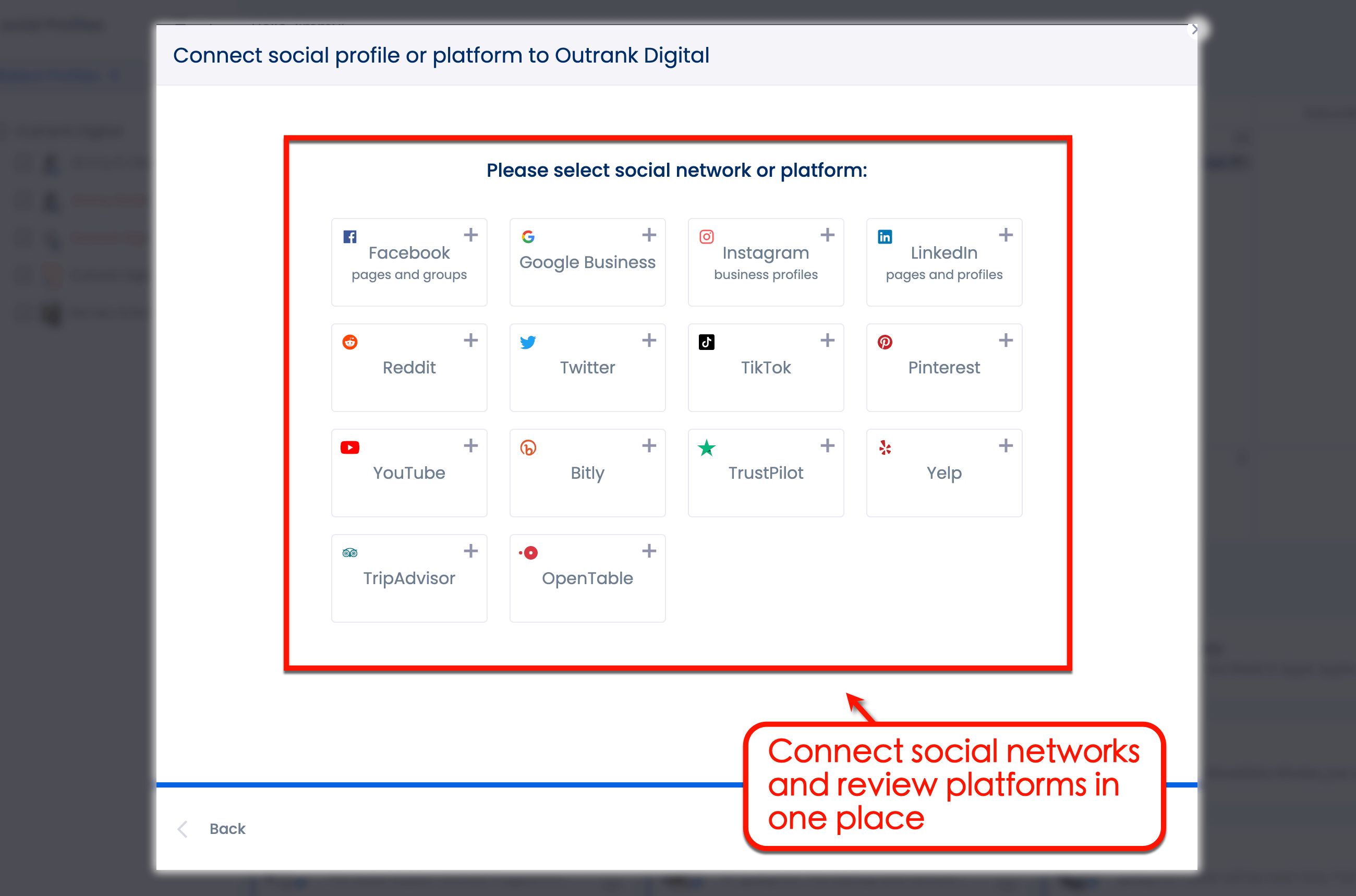 Connect your social profiles