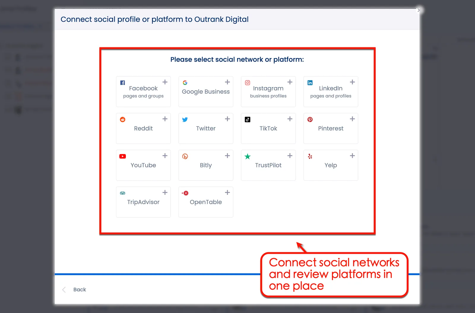Connect your social profiles