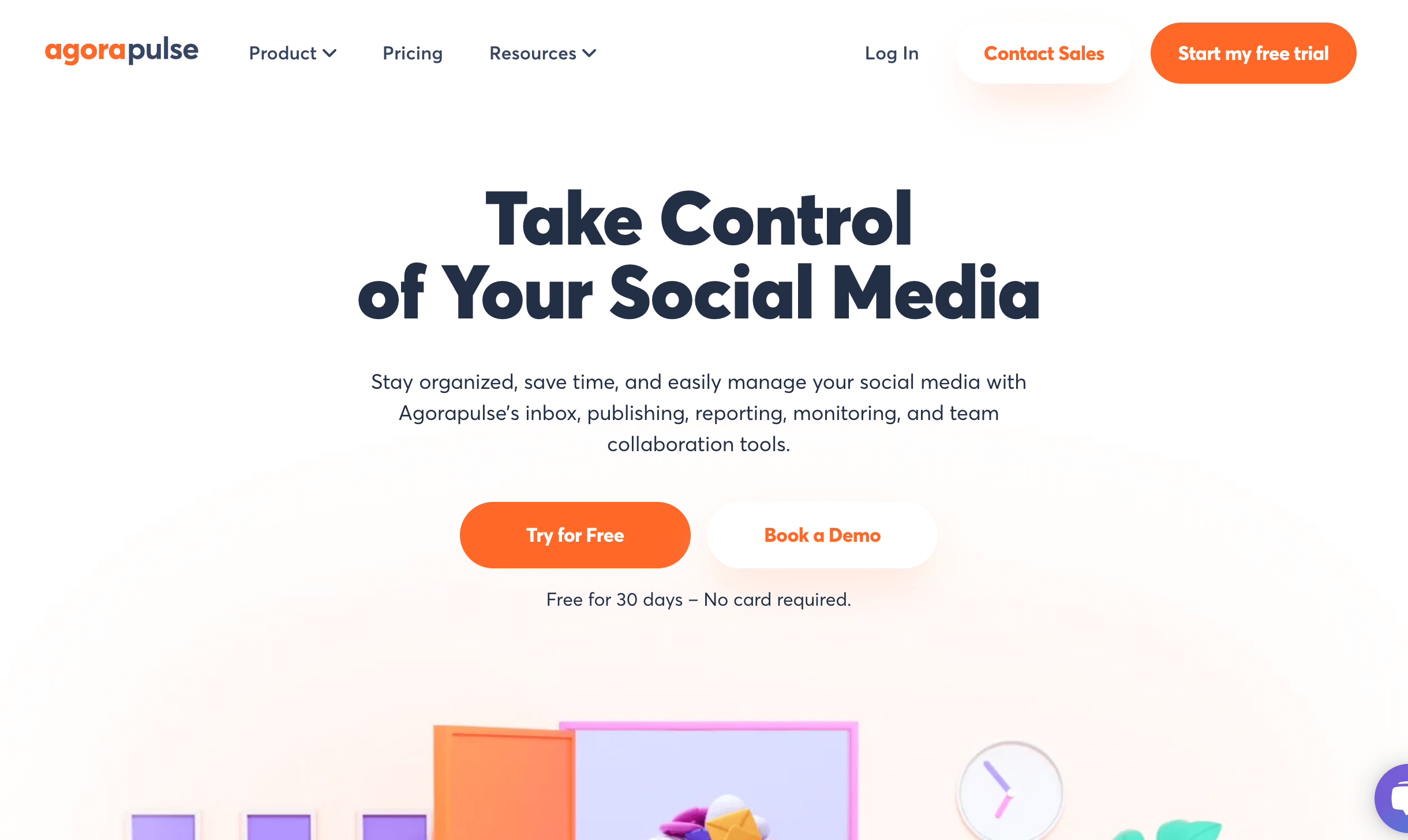 Agorapulse's home page