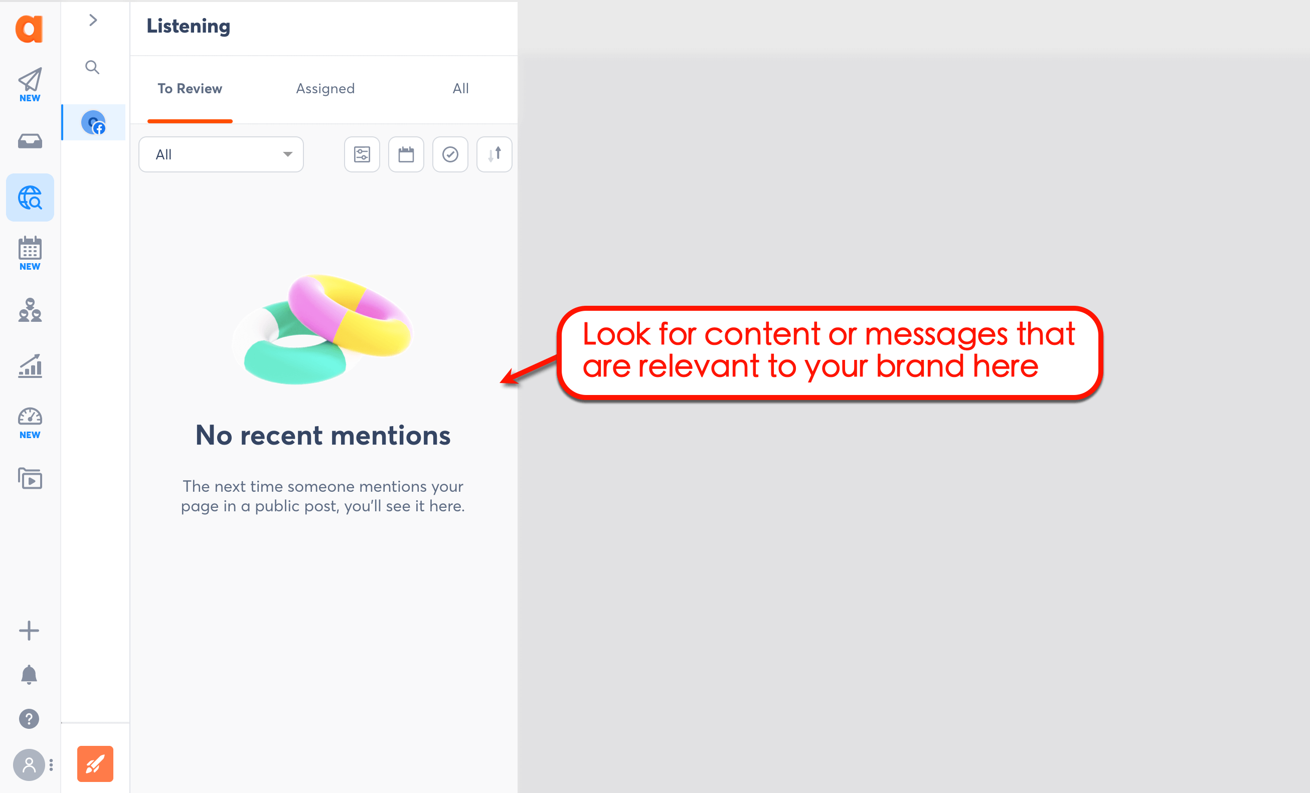 Agorapulse’s content sourcing tool