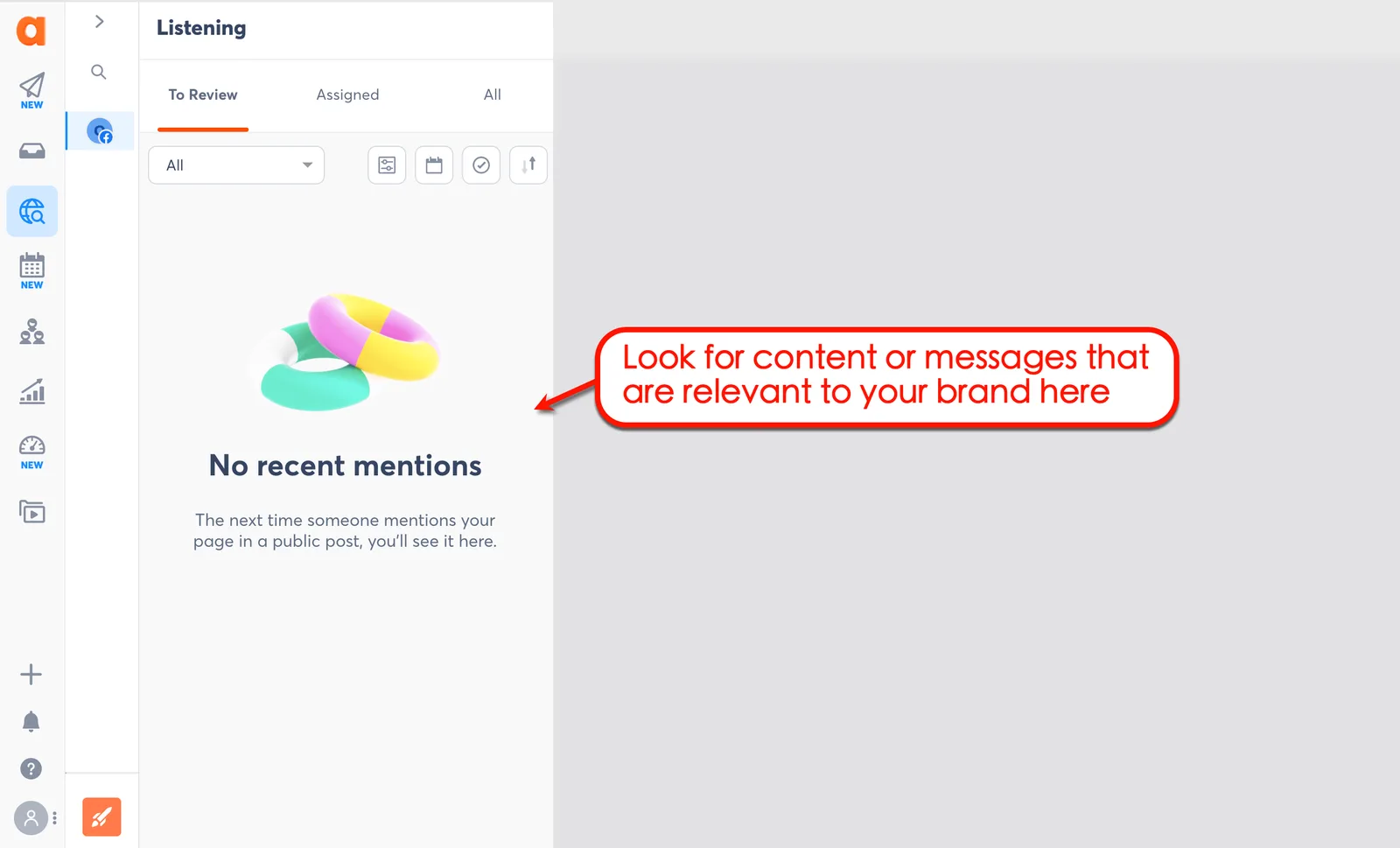 Agorapulse’s content sourcing tool 