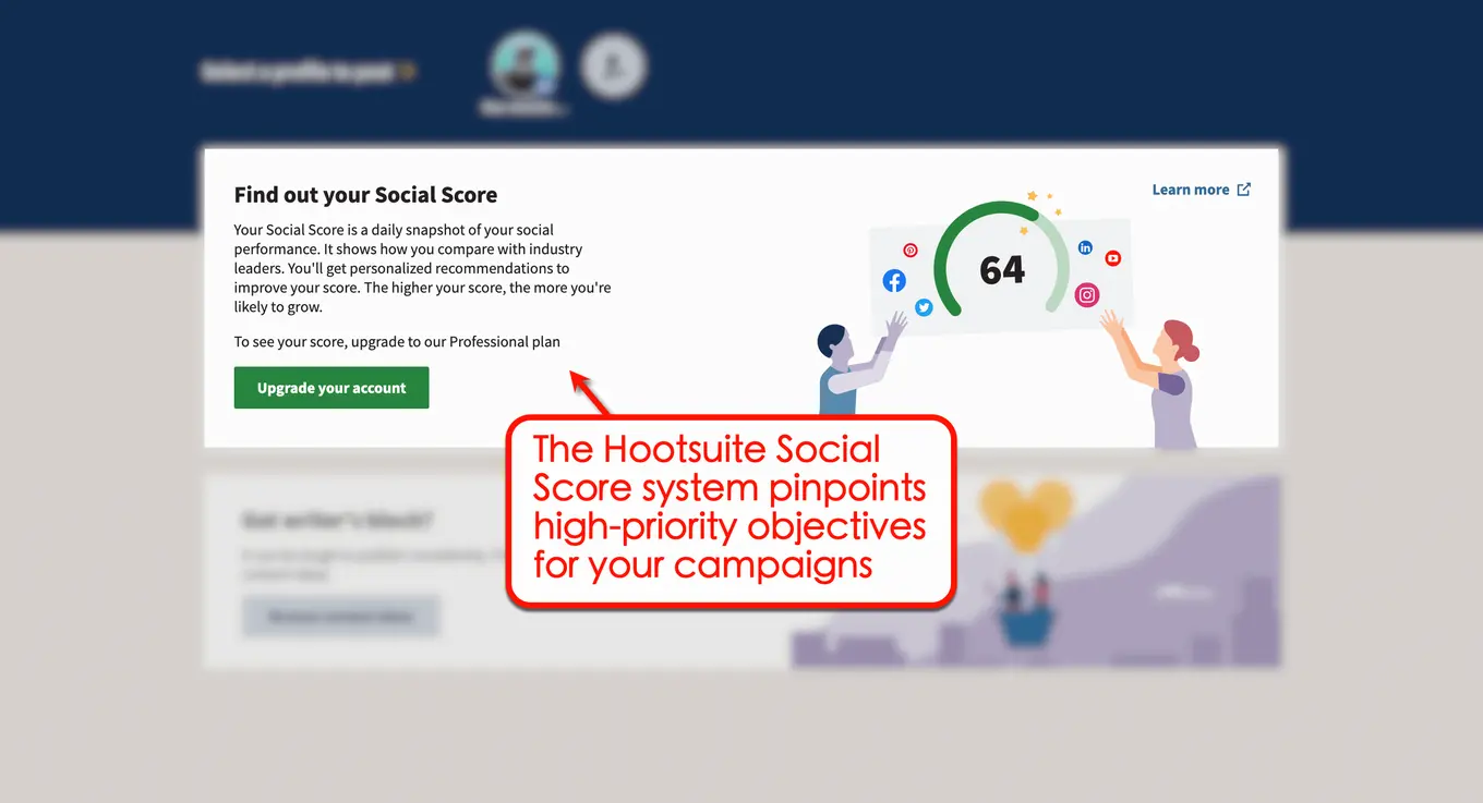 Hootsuite's social score system