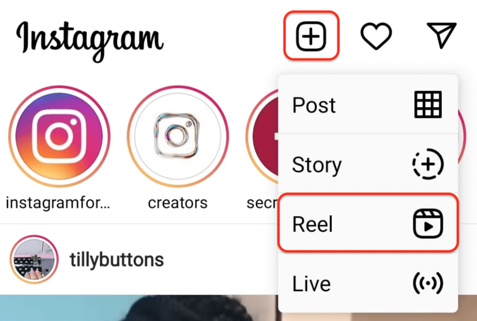 Add topics to Instagram: Create a Reel