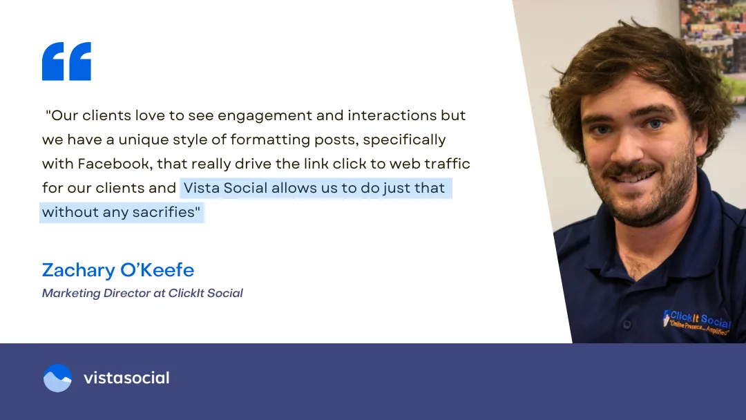 How ClickIt Social increased their impressions by 244% with Vista Social
