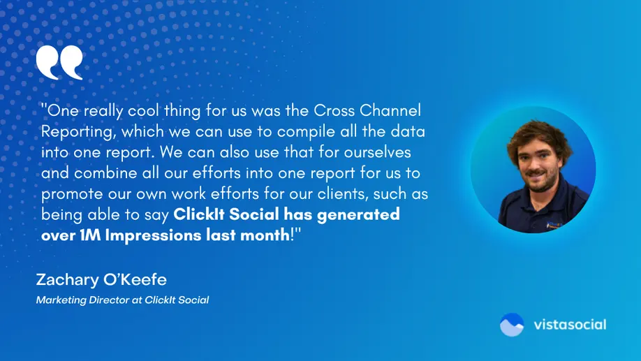 How ClickIt Social increased their impressions by 244% with Vista Social
