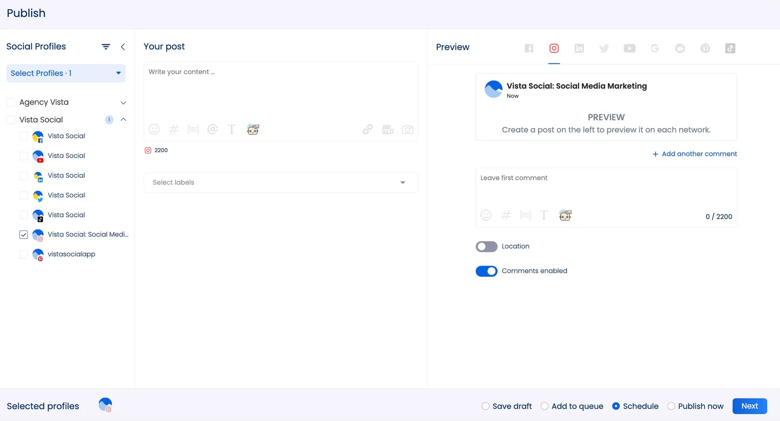 Vista Social AI Widget