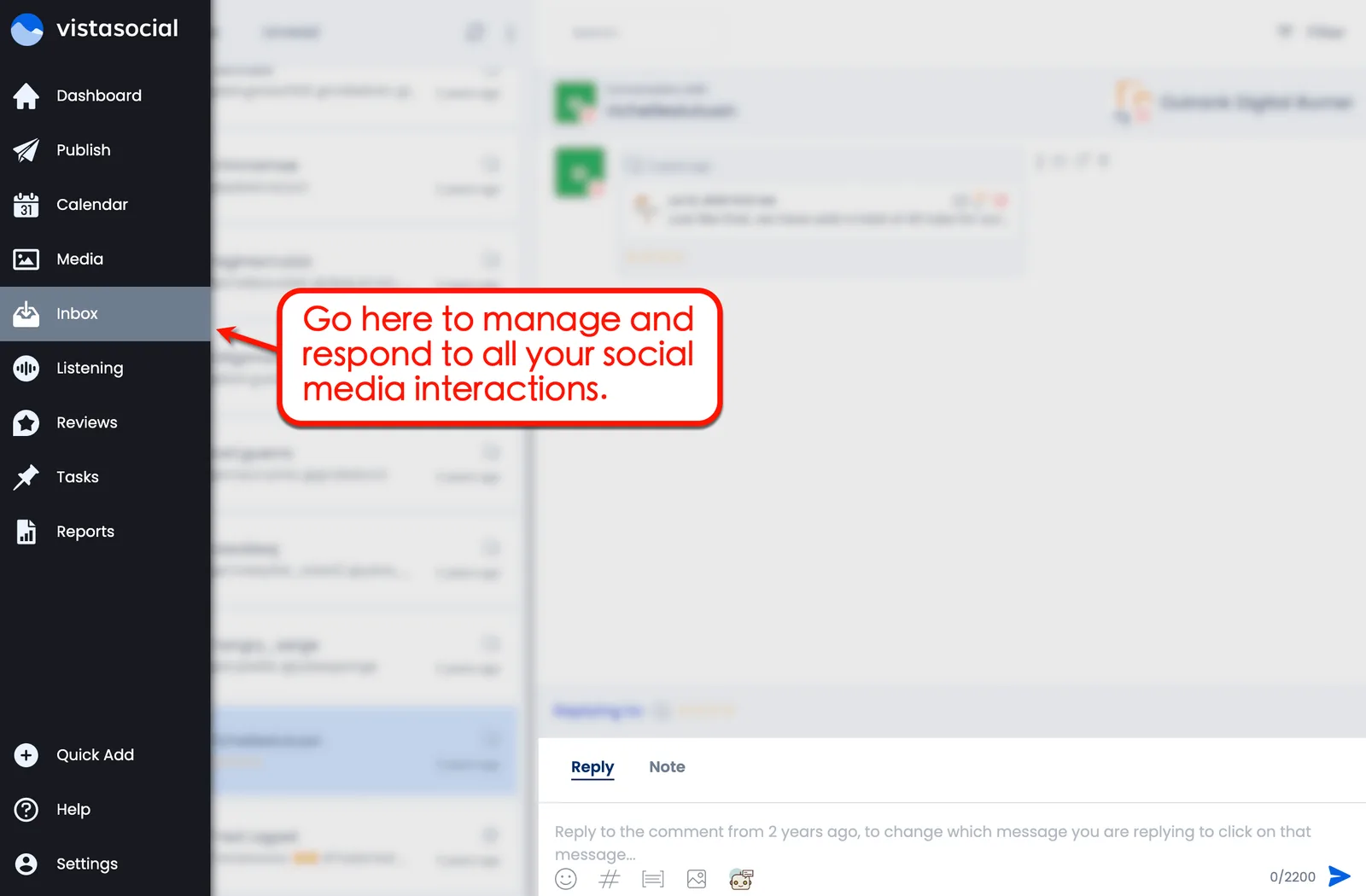 Manage social media interactions.
