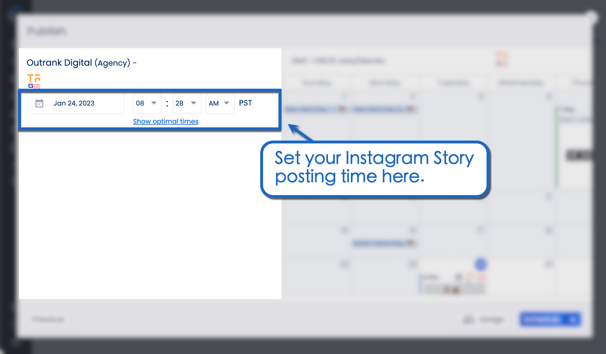 Posting time suggestions.