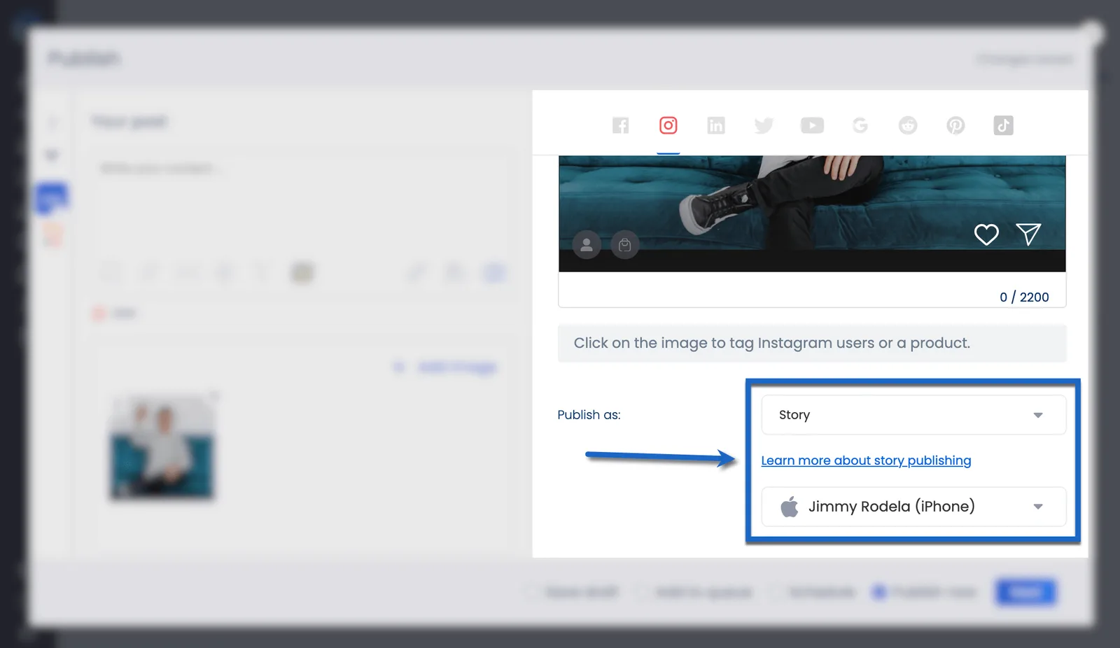 Learn more about publishing stories.