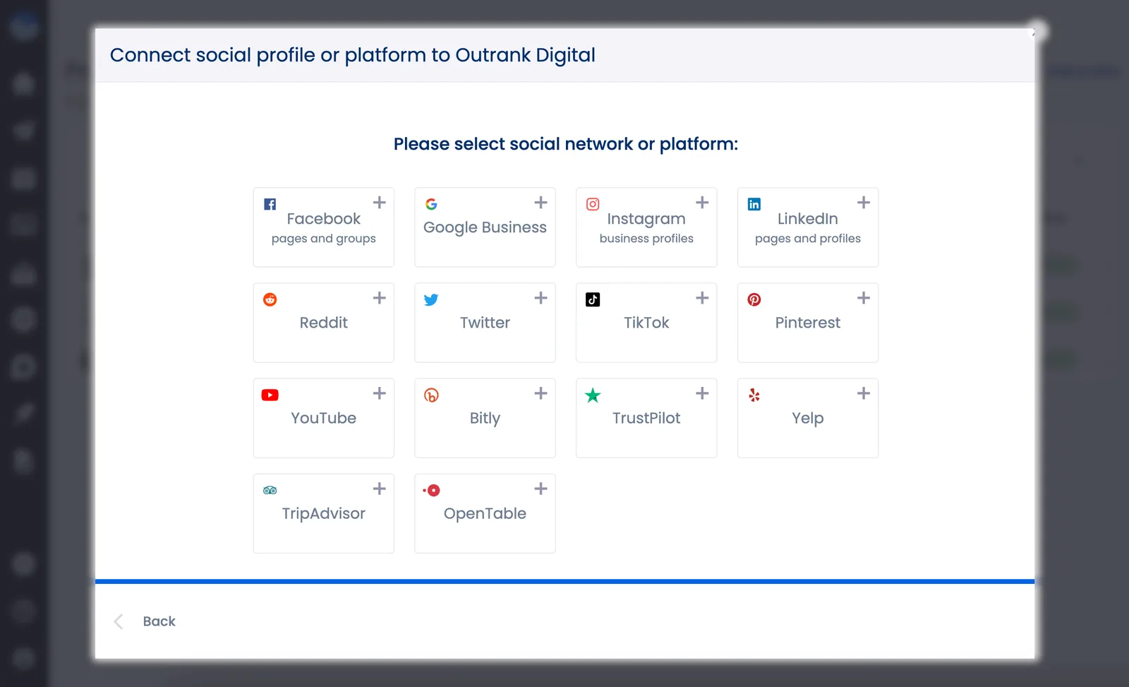 Connect a social profile.