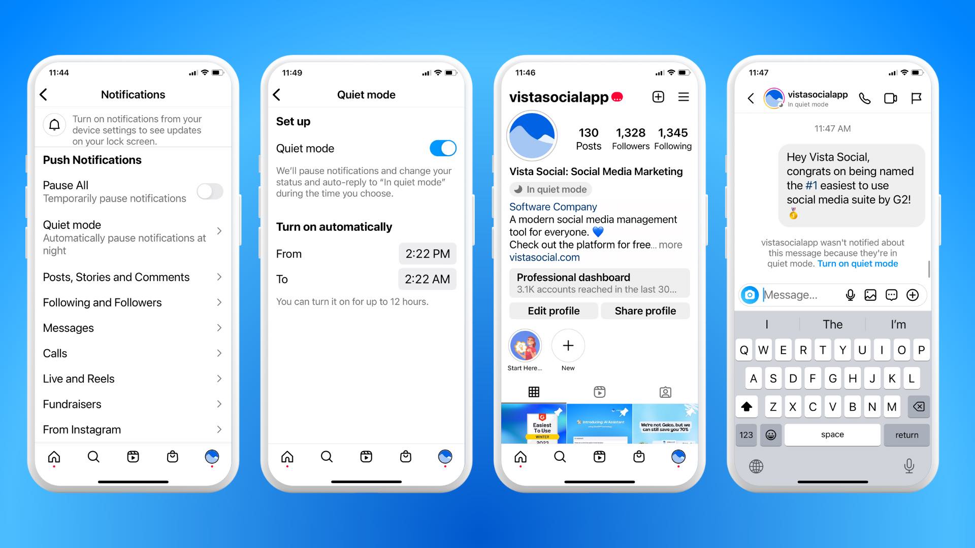 Quiet Mode on Instagram