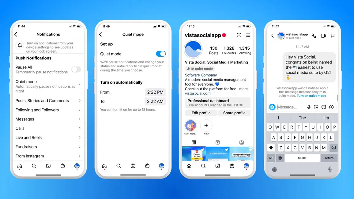 Quiet Mode on Instagram