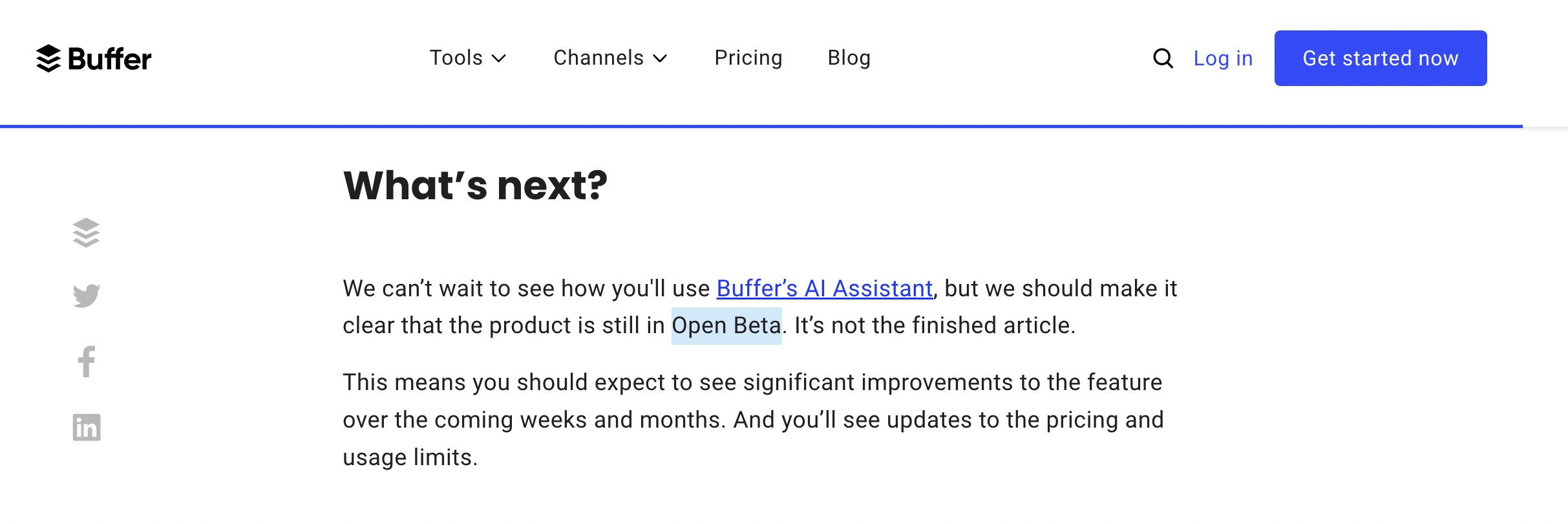 AI Assistant for social media