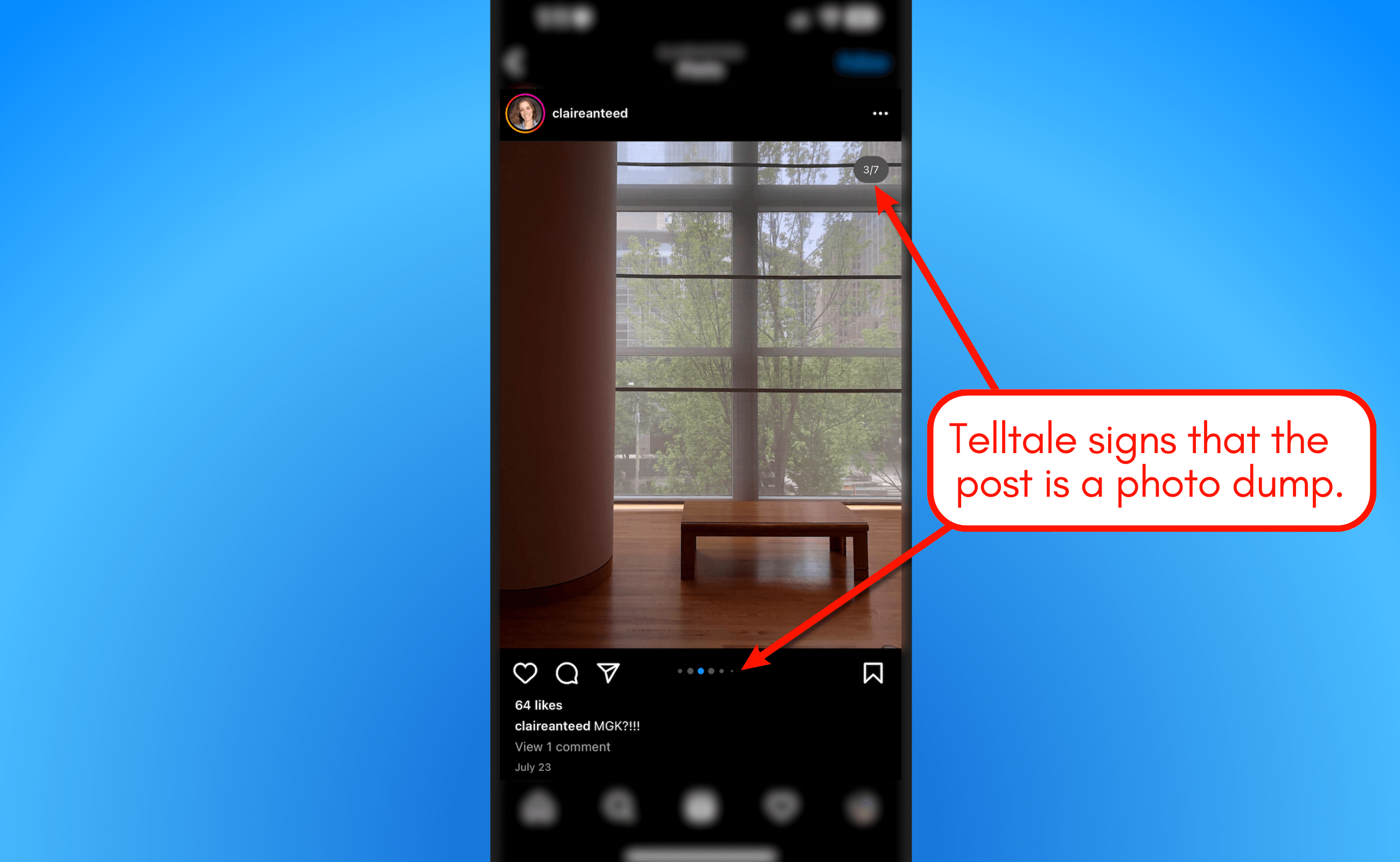 Check the number of slides.