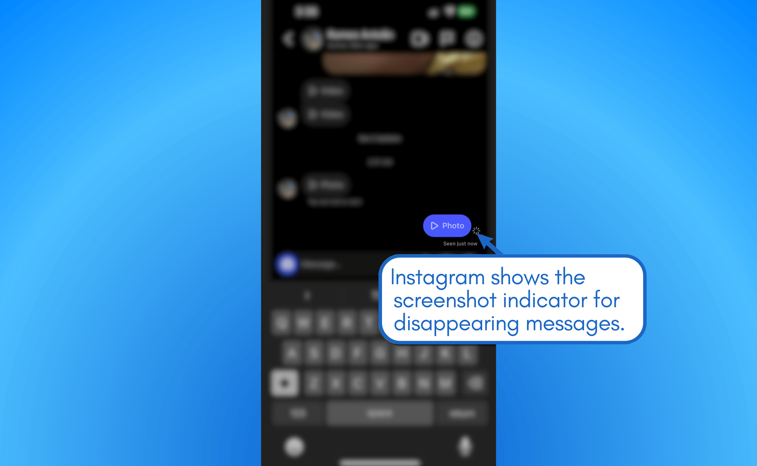 Instagram screenshot indicator.