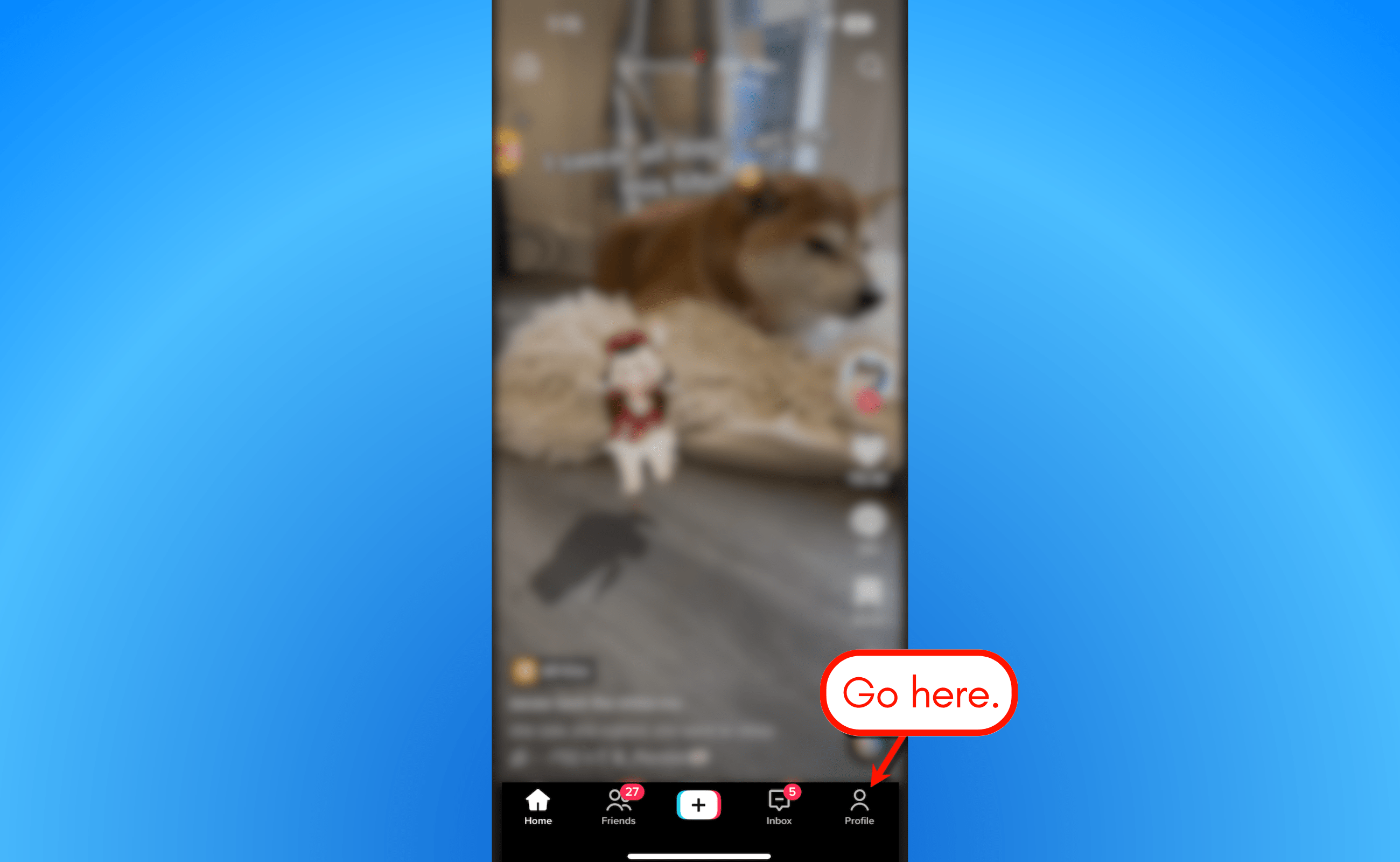 Go to your client’s profile page.