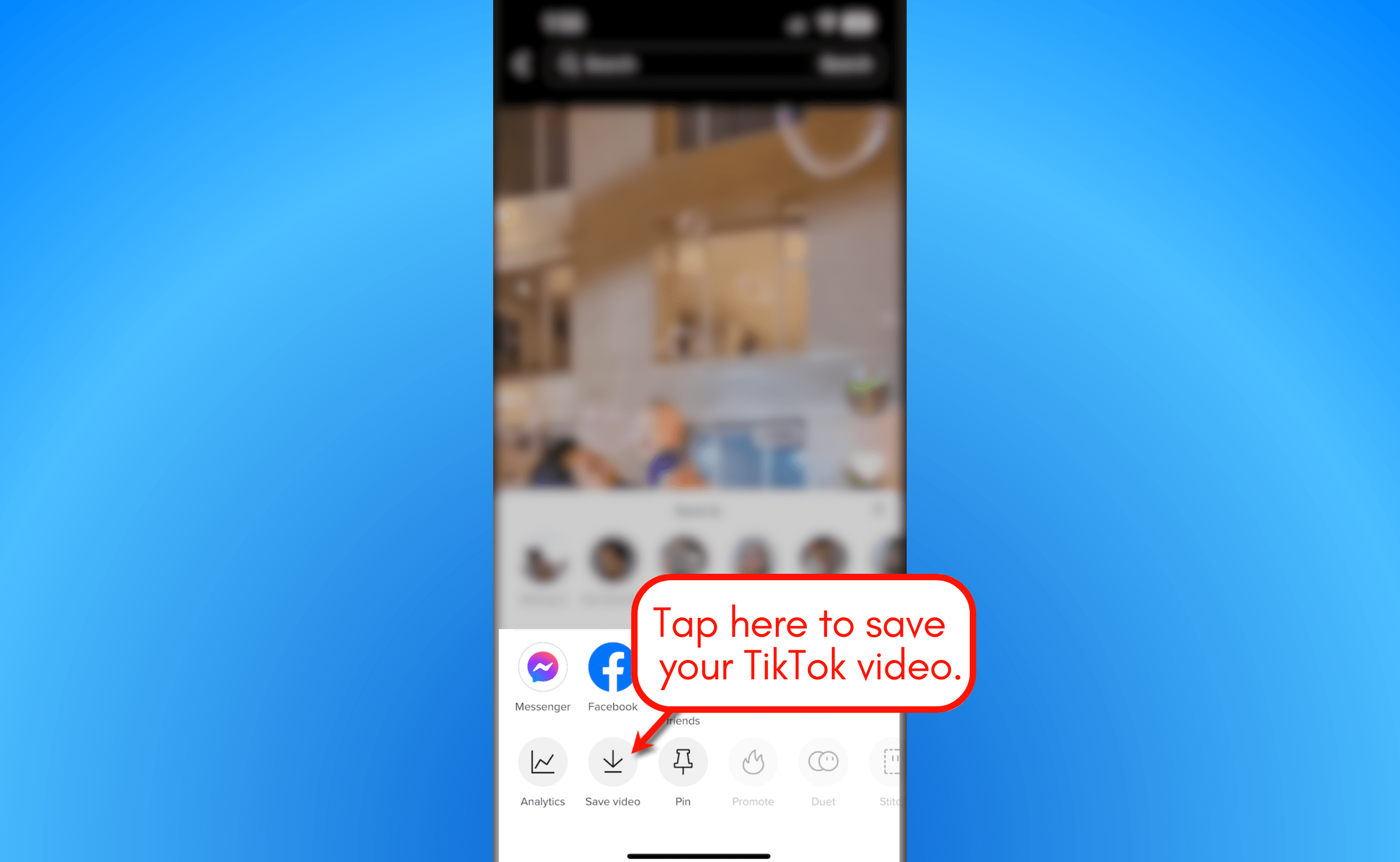 Tap to save Tiktok video.