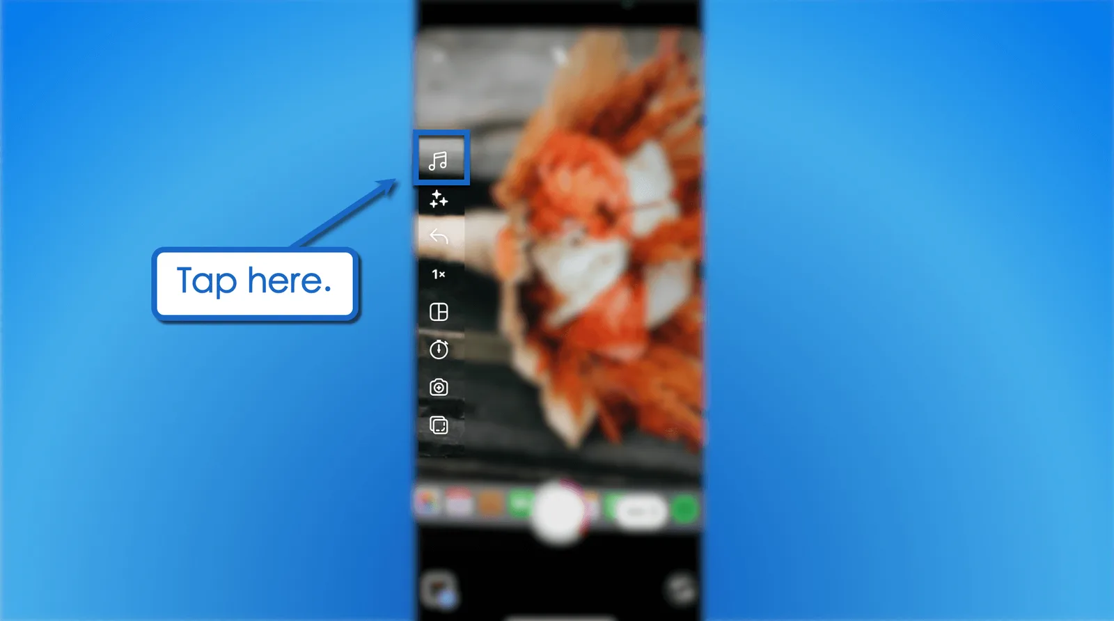 Tap the ‘Audio’ icon.