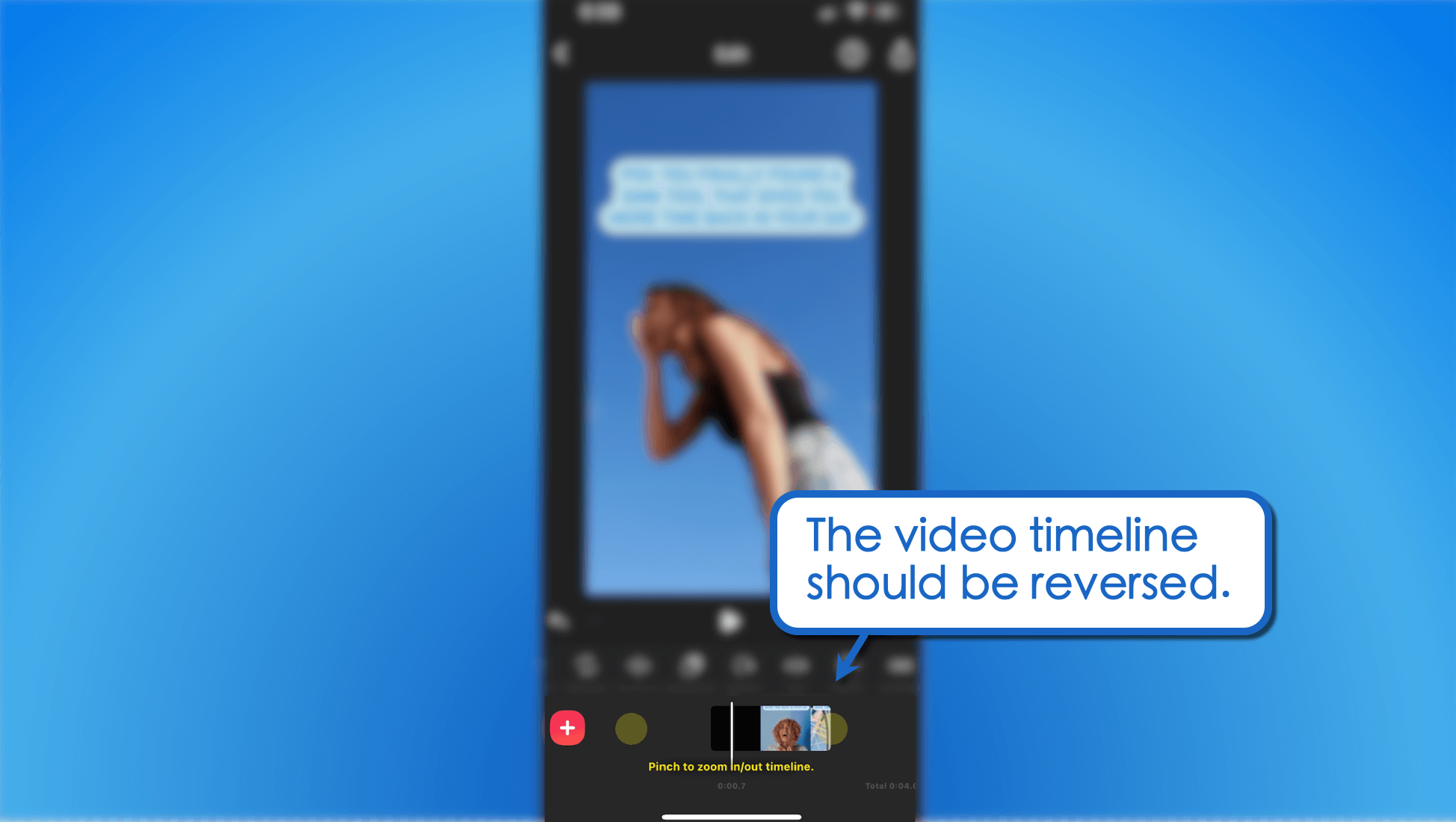 Video timeline reversed.