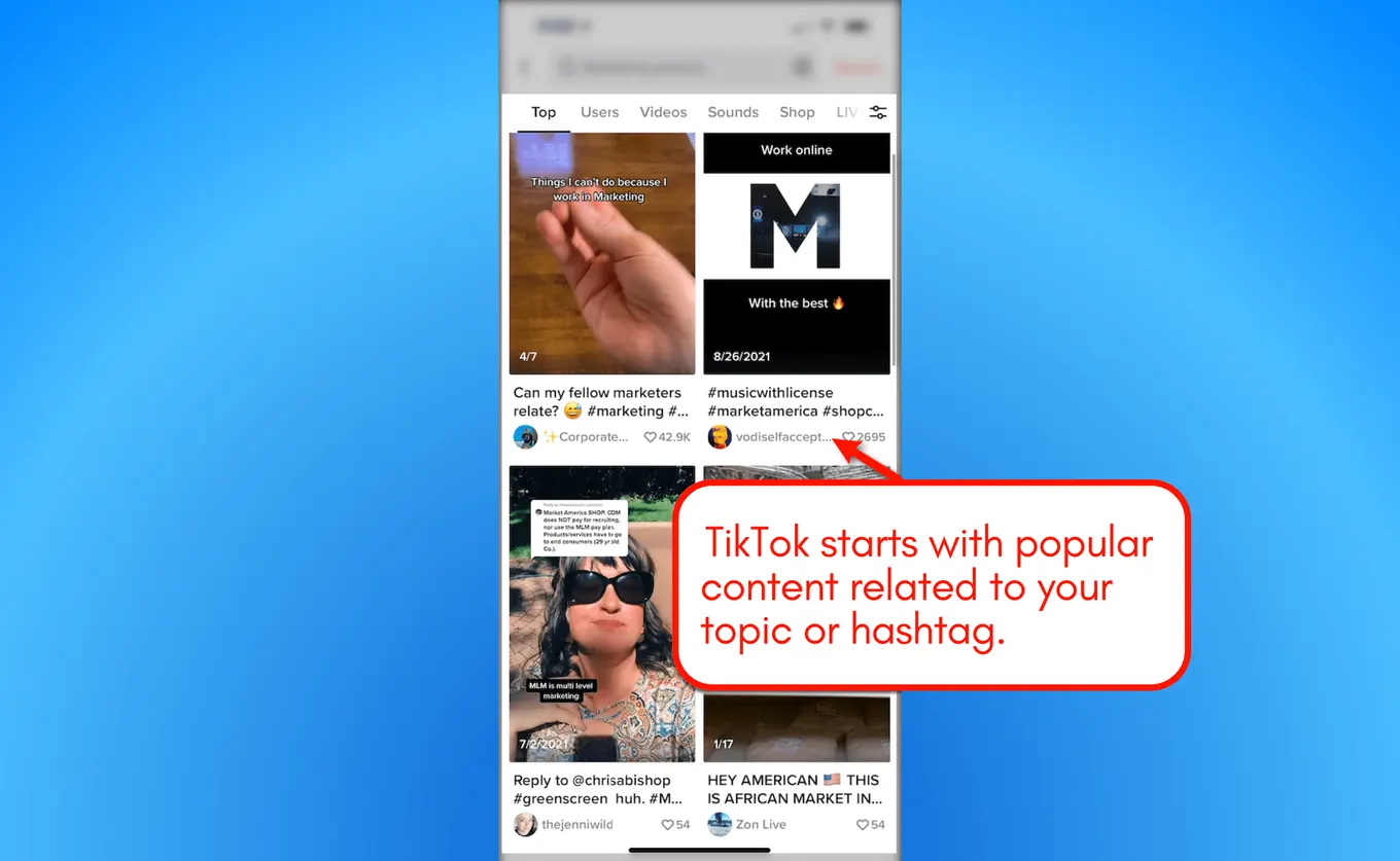 Screenshot of related content.