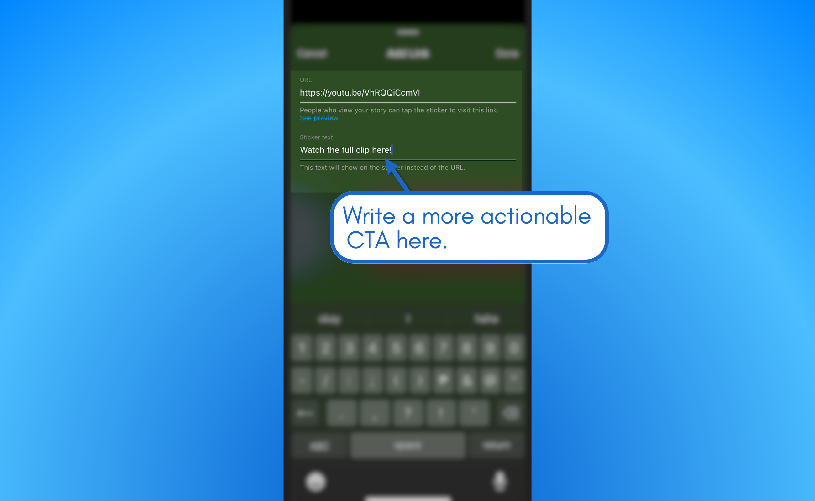 Write more actionable CTA.