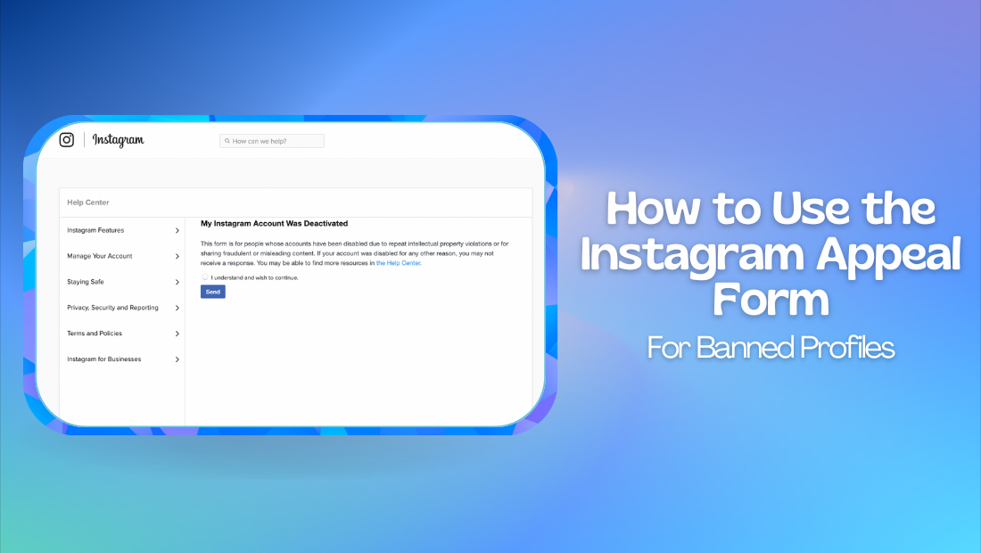 How to Use the Instagram Appeal Form for Banned Profiles | Vista